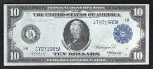 FR. 904 1914 $10 FRN �A�M������s�� �{�X�g���A�}�T�`���[�Z�b�c�B ������ (C)
