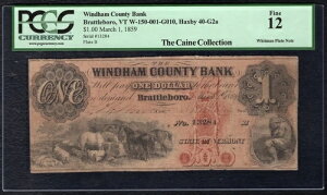 1859�N 1�h�� �E�B���_���S��s �u���g���{�� VT �p���� PCGS fine-12-