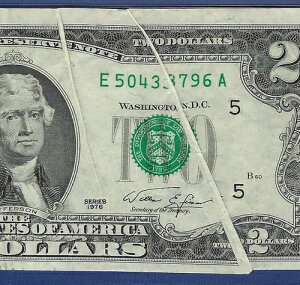 1976 $2 �G���[ ??�K�^�[�t�H�[���h�G���[?? PMG EX FINE 40 EPQ