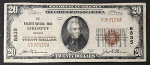 Ch. 8835 1929 $20 �o�[�Y�A�C������s�A�o�[�Y�A�C�A�C���f�B�A�i�B �f���炵�����O *