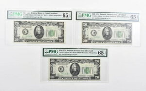 ���b�g�i3�jPMG 65 EPQ 1934 $20 FRN�A������ Fr#2054-Ddgsm *1147