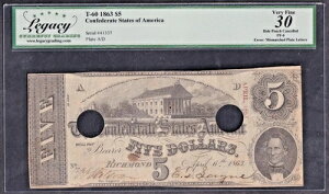 ��R $5 T60 PF6 CSA �v���[�g�����̕s��v A-D 1863�N�L�[�e�B���W�{�[���G���[