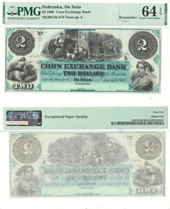 1860�N $2 ���� �f�E�\�g�A�l�u���X�J�B PMG Choice CU-64 EPQ