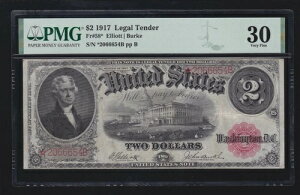 1917�N�č��@��ʉ�2�h�� STAR NOTE* FR 58* PMG 30 Ch VF (654*)