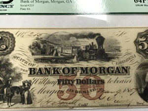 A&O-$50 �O���[�h PCGS 64 PPQ �����K����s�A�W���[�W�A�B 1857�N-TRAIN-���ʍ���