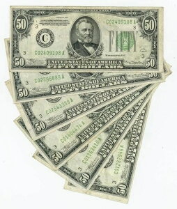 FR#2102C $50 1934 (6) �A�M������s�� �t�B���f���t�B�A �i�C�X VF/VF+ DC-6173