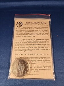 �I���W�i���p�b�P�[�W����́uThe Calling Coin�v�B�󏭂ȃ����[�g�������t�H���R�C���i1995�N���j�P�[�X�t�� 20u