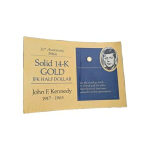 JFK 20���N�L�O�g���r���[�g 14K�S�[���h �n�[�t�h�� COA 1.965�O���C�� Agw