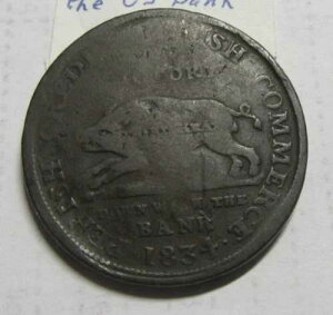 United States Hard Times Token 1834 �č���s�� 1 �Z���g �g�[�N���̑�֕i�ł��B