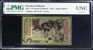 2025�N �t�����_ 1/2 �S�[���h�o�b�N �X�y�X �A���t�@ 1/2000 �I���X 24k .5 �S�[���h�o�b�N �t�H�C�� �m�[�g PMG UNC