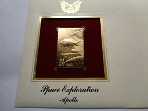�A�|�����ʉF���T�� NASA �������s USPS 22KT �S�[���h�X�^���v�Z�b�g #Q