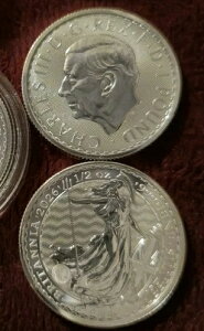 1 x 2026 1/2�I���X �u���^�j�A �V���o�[ �R�C�� ���C�����~���g �M�t�g �a���� �N���X�}�X �v���[���g