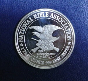2019 NRA Land Of The Free Because of The Brave 1�I���X .999 �t�@�C���V���o�[���E���h