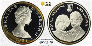 �g�[���t�� 1981�N PR 68 DCAM �N���E�� �W�u�����^�� �_�C�A�i�� ���C�����E�F�f�B���O PCGS �X���u 617