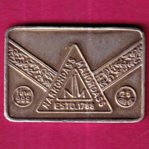 �V���o�[�o�[ W ? 25.02 g: �ݗ�1788�N - NARRONDASS MANORDASS NM �u�����h BOMBAY#H2