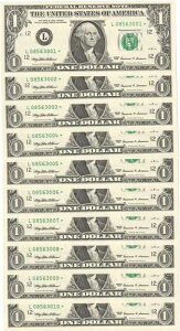 1999�N �A�����J���O�� 1�h������ 10���Z�b�g �X�^�[�m�[�g - UNC #35646