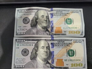 2009 2021�V���[�Y $100 STAR NOTE �t�@���V�[�V���A���i���o�[