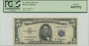 1953A 5�h����� FR#1656* PCGS 66�W�F�� �V�i PPQ �X�^�[�m�[�g