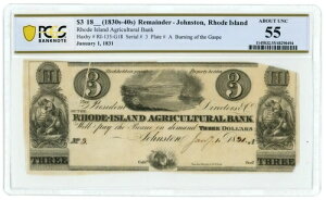 1831 �N ���[�h�A�C�����h�_�Ƌ�s�A�W�����X�g���A���[�h�A�C�����h�B 3 �h���p�~���� PCGS 55 (6...