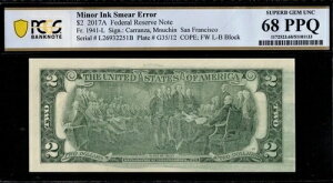 2017A $2 FRN�u�C���N�G���[�vP.C.G.S #68PPQ