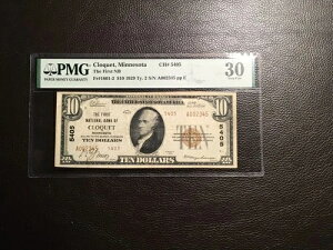 10.00 1929�N �i�V���i���E�N���P�b�g �~�l�\�^ PMG 30 ���ɗǍD�ȏ��