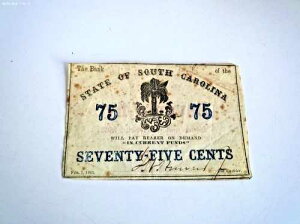 VTG $.75 1863 �T�E�X�J�����C�i�B�p�~����