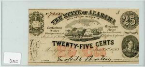 1863�N �A���o�}�B�A���� 25�Z���g���� UNC��� #78587