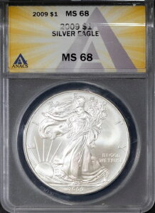 2009�N 1�h�� �V���o�[ �A�����J���C�[�O�� MS 68 ANACS # 7668363 + �{�[�i�X