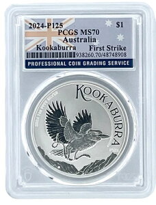 2024�N �I�[�X�g�����A 1�I���X �V���o�[ �N�[�J�u�� PCGS MS70 �t�@�[�X�g�X�g���C�N - �t���b�O���x��