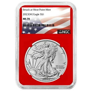 2023�N (W) $1 1�I���X �A�����J���V���o�[�C�[�O�� NGC MS70 �t���b�O���x�� ���b�h�R�A