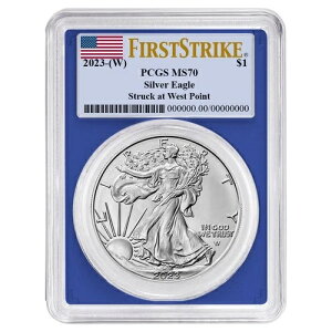 2023�N (W) 1�h�� �A�����J�� �V���o�[ �C�[�O�� PCGS MS70 FS �t���b�O���x�� �u���[�t���[��