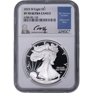 2023 W $1 �A�����J���V���o�[ �C�[�O���h�� �`NGC PF70 �E���g���J���I -Edmund Moy Auto-