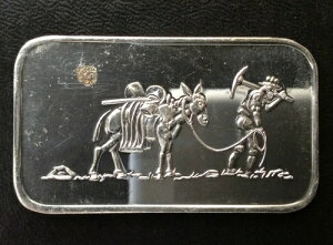 1981�N SilverTowne Mint The Miner ST-10 �V���o�[�A�[�g�o�[ A3620