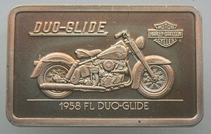 1.4�I���X �n�[���[�_�r�b�h�\�� 90���N�L�O .999 �V���o�[�o�[ - 1958 FL DUO-GLIDE