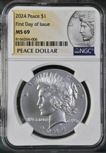 2024�N�s�[�X $1 NGC MS 69 ���s���� DL27-31