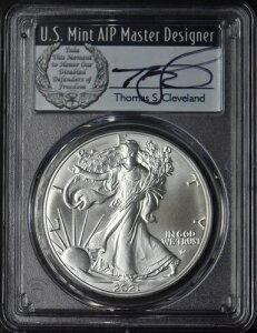2021 T2 �A�����J�� �V���o�[ �C�[�O�� PCGS MS70 FDOI �N���[�u�����h �T�C������ VETS ?COINGIANTS?