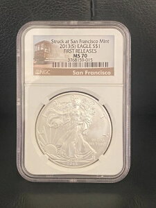 2013�N -S �V���o�[�C�[�O�� 1�h�� �t�@�[�X�g�����[�X NGC MS70 �g�����[�X���u 3768159-015