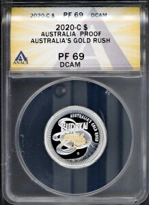 2020�N 1�h����� �I�[�X�g�����A�̃S�[���h���b�V�� PF69DCM ANACS # 7859552 + �{�[�i�X