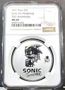 2021�N �j�E�G �V���o�[ 2�h�� �\�j�b�N�E�U�E�w�b�W�z�b�O NGC MS 69 �󏭕�� BU �O���[�g�R�C��