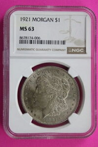 1921�N P MS 63 ���o�e�B ���[�K�� �V���o�[ �_���[ NGC �F�� �O���[�f�B���O�ς� �{�� 880