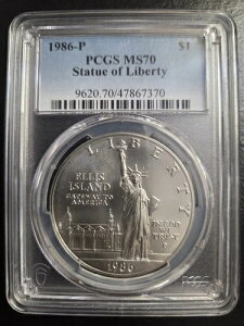 1986-P ���R�̏��_�L�O��� PCGS MS70 �u���[���x��
