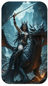 Hayleybug 1�I���X Apex Rider Woman Dragon �V���o�[�A�[�g�o�[ COA�t�� ���s���� 15