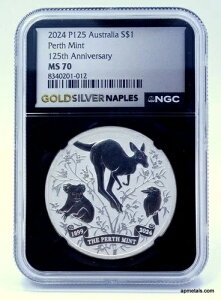 2024 NGC MS70 125���N�L�O $1 P125 1�I���X �V���o�[�R�C�� �R�A�� �J���Q���[ �N�[�J