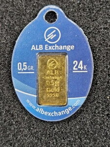 ?? 0.5 g �O���� .995 �S�[���h ALB �����n���o�[ ���J���J�[�h ���A