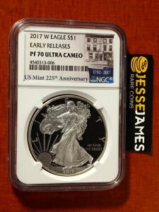 2017 W �v���[�t �V���o�[ �C�[�O�� NGC PF70 �E���g���J���I �A�[���[�����[�X USMINT ���x��