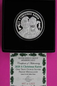 �� 2020 A Christmas Karen Debt .999 1�I���X �V���o�[�V�[���h�A�[�g ���E���h�{�b�N�X COA 6068