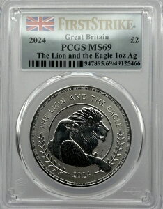 2024�N �p�� ���C�I���Ƙh 1�I���X ��� BU PCGS MS69 �t�@�[�X�g�X�g���C�N
