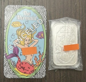 CMG Mint The Mermaid �L�����Z�� 1�g���C�I���X .999 �V���o�[�A�[�g�o�[ COA�t��