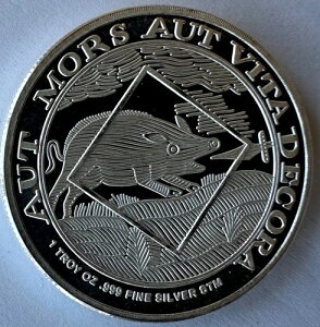 The Boar 1 OZ SILVER aut mors aut vita decora mathews wire round