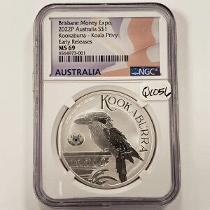 2022-P $1 �I�[�X�g�����A�����C�J���Z�~ 1 �I���X .9999 �V���o�[ - NGC MS 69 �R�A�� �v���r�[ - Q1056